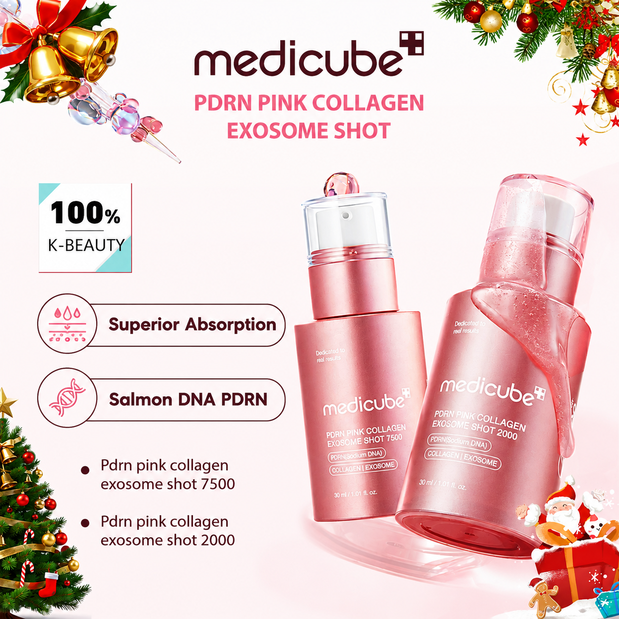 PDRN Pink Collagen Exosome Shot Hydrating Face Serum
