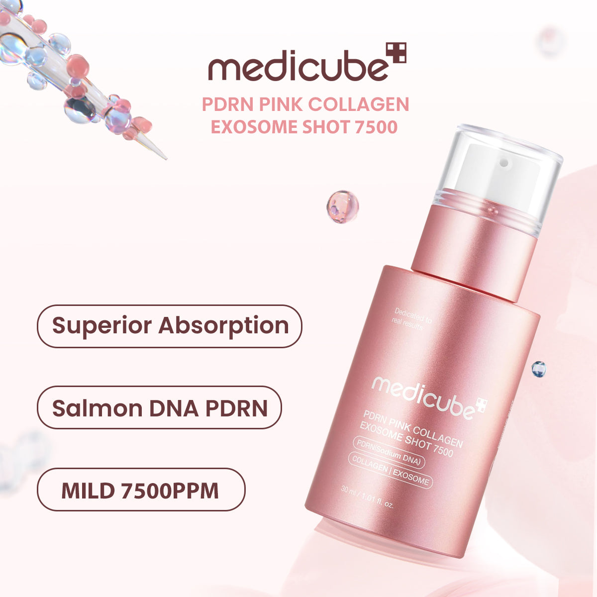 PDRN Pink Collagen Exosome Shot Hydrating Face Serum