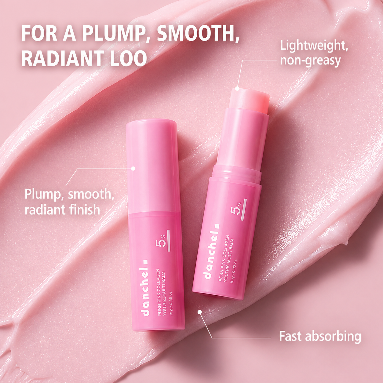PDRN Pink Collagen Multi Balm Hydrating Skin Stick