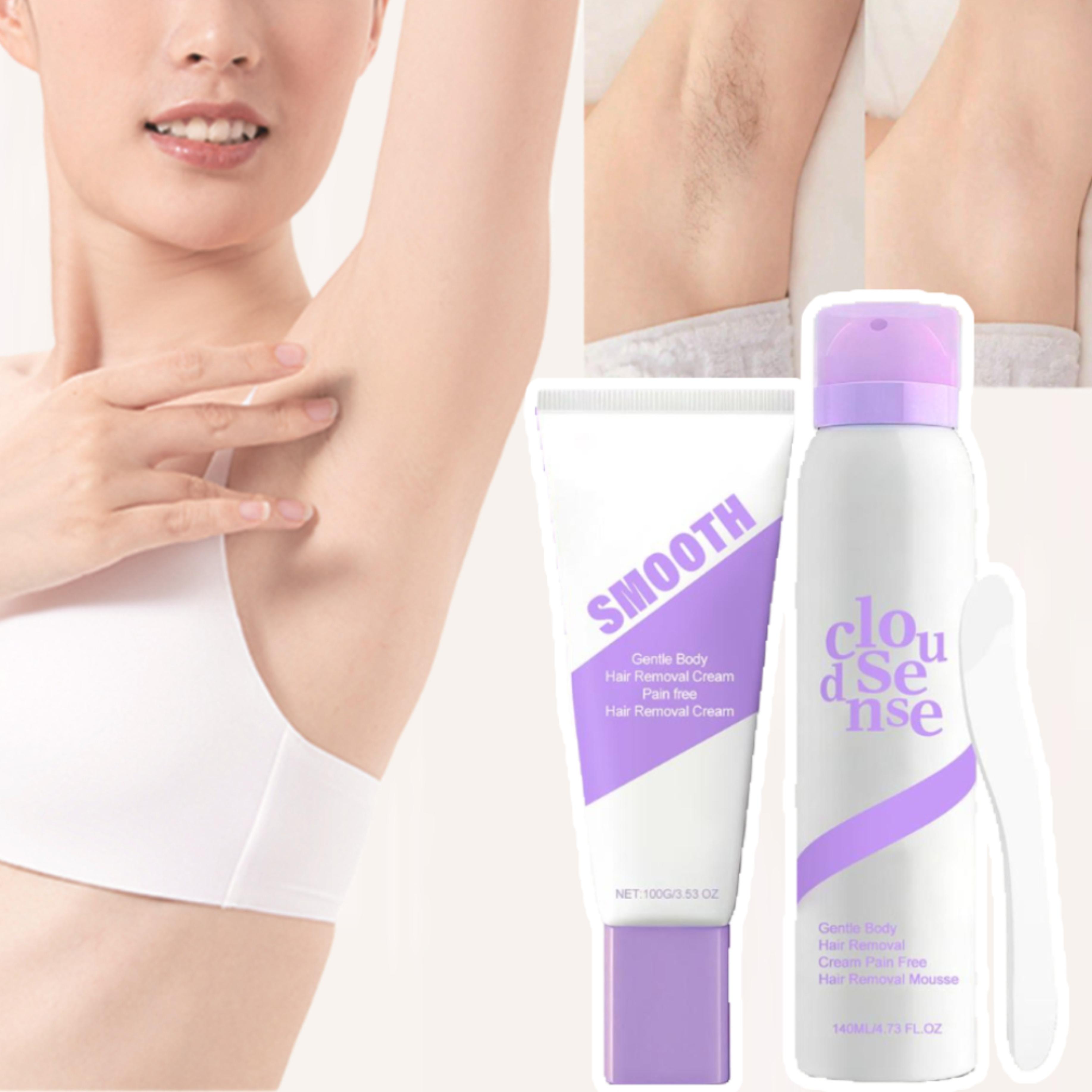 Painless Hair Removal Kit Cream and Mousse for Body
