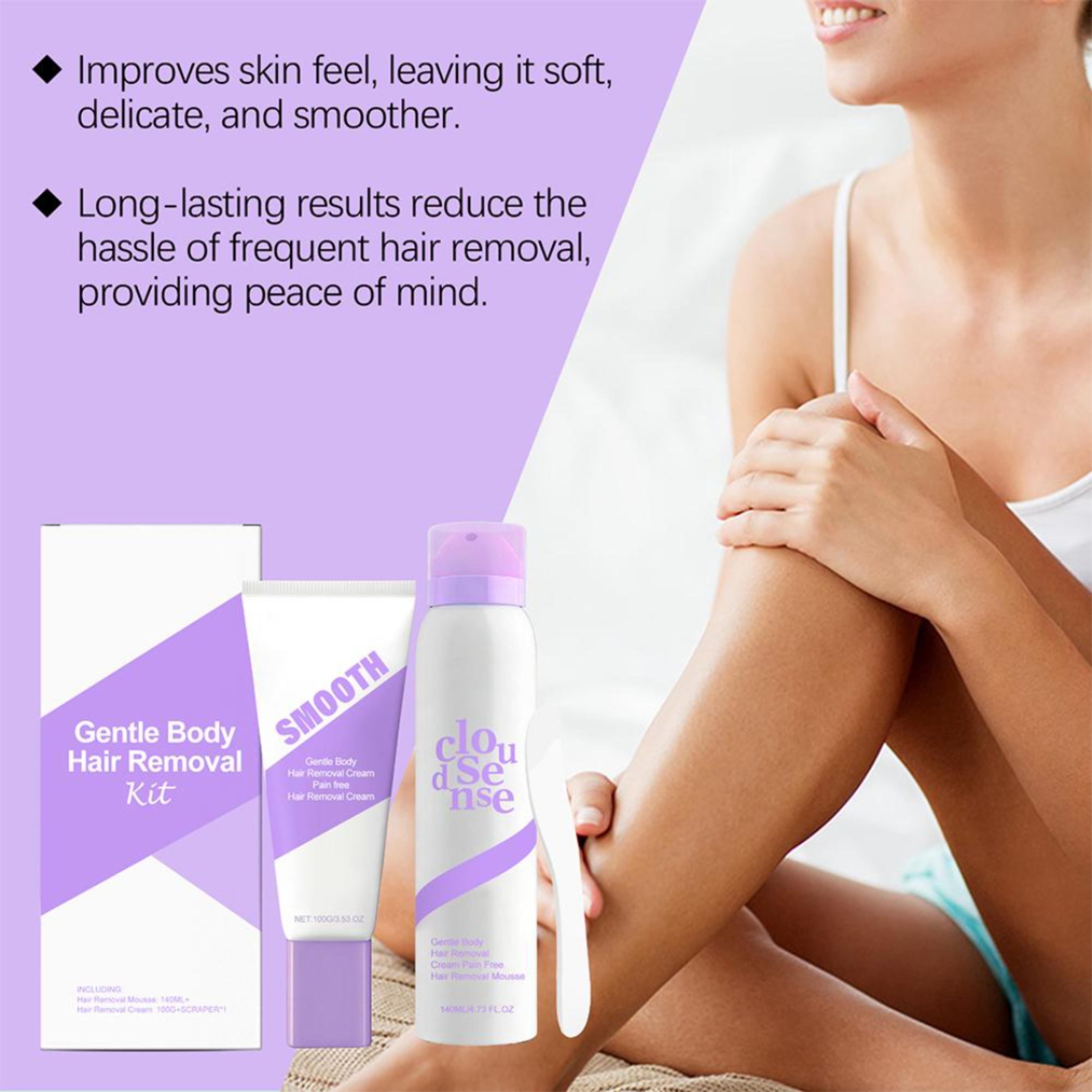 Painless Hair Removal Kit Cream and Mousse for Body