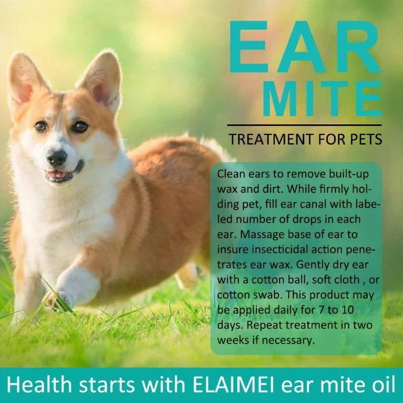 Pet Ear Cleaner for Dogs & Cats Gentle Ear Care Solution