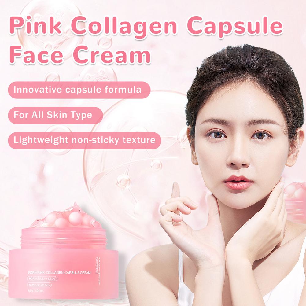 Pink Collagen Capsule Cream with 5% Niacinamide