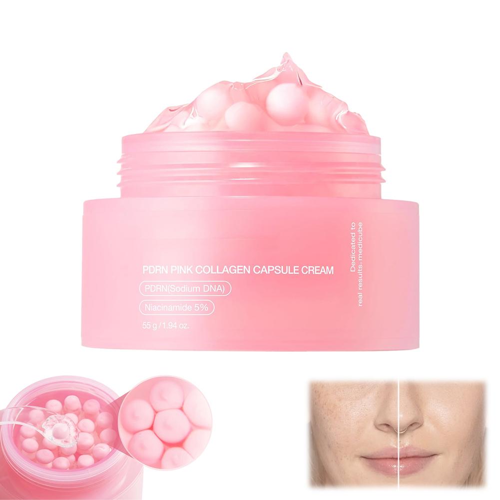 Pink Collagen Capsule Cream with 5% Niacinamide