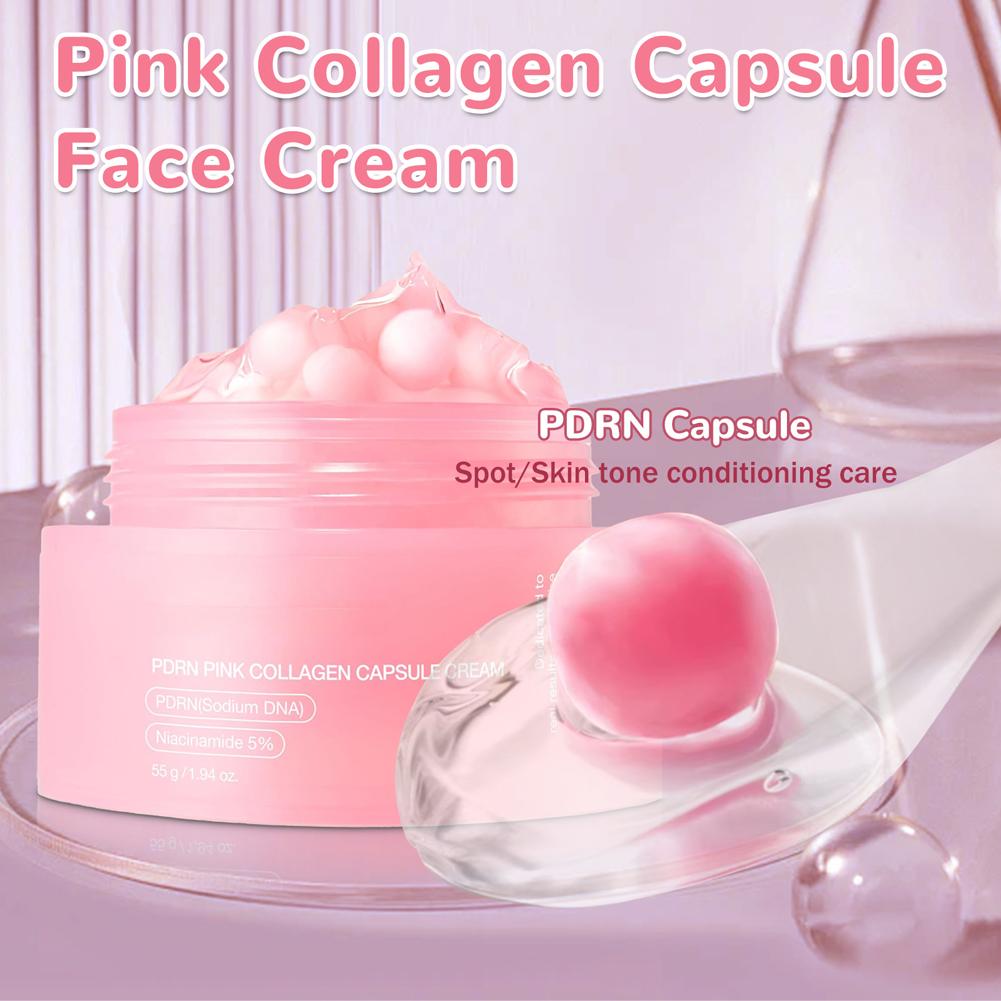 Pink Collagen Capsule Cream with 5% Niacinamide