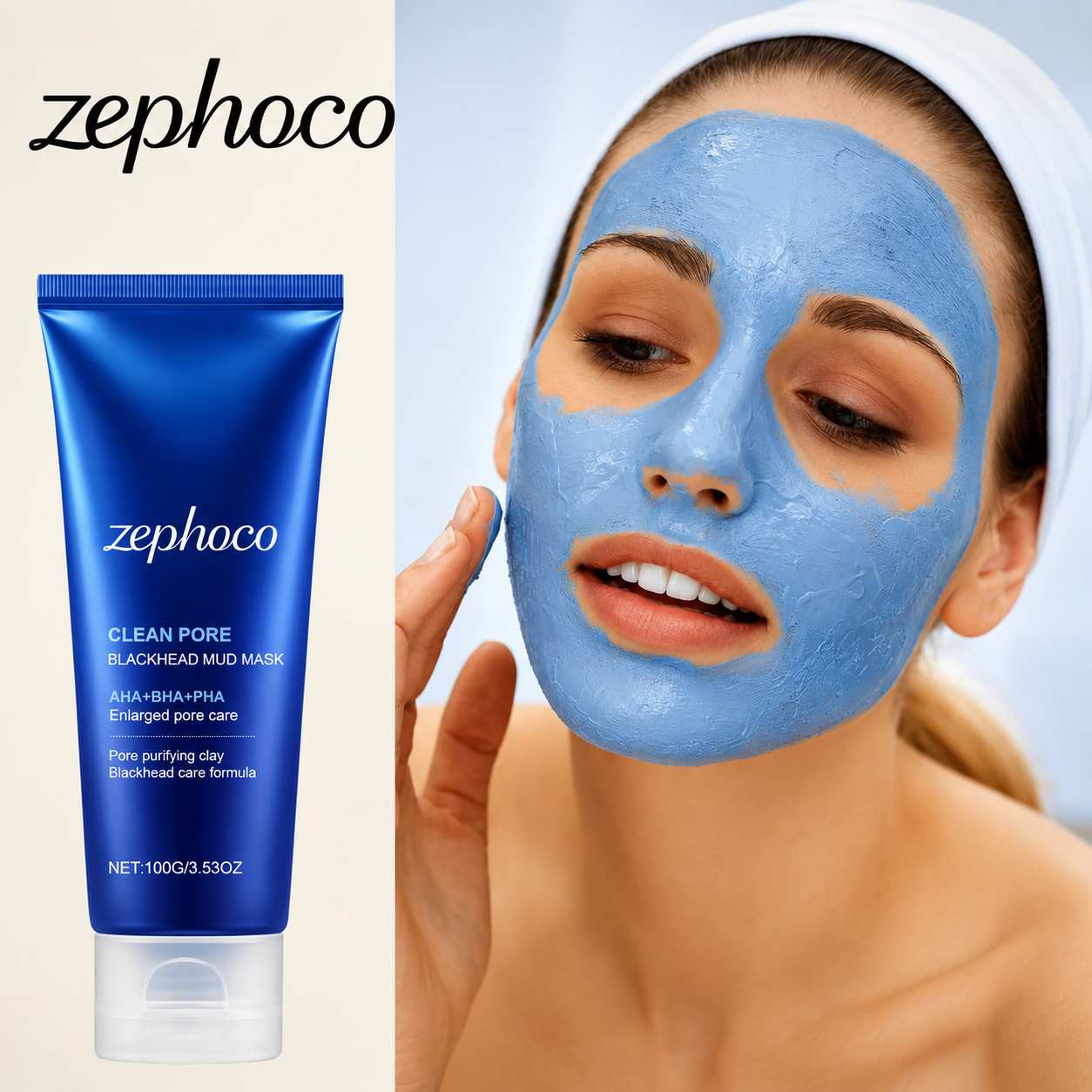 Pore Cleaning Mud Mask with AHA BHA PHA Exfoliator