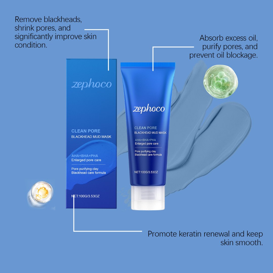 Pore Cleaning Mud Mask with AHA BHA PHA Exfoliator