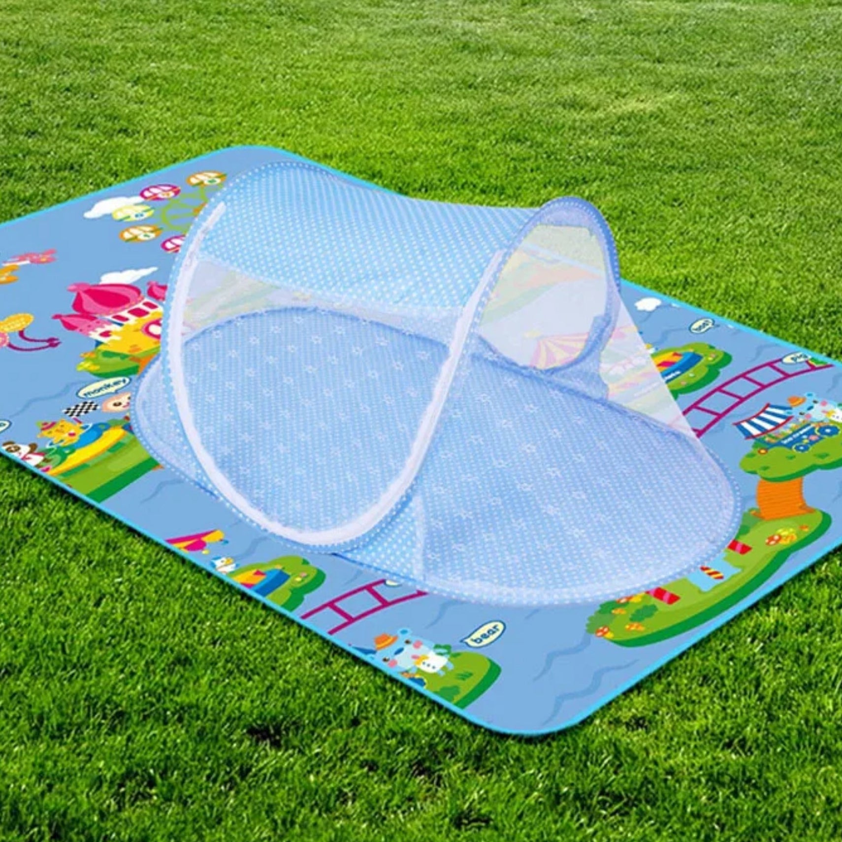 Portable Foldable Baby Mosquito Net Bed with Canopy for Newborns & Toddlers 0-3 Years