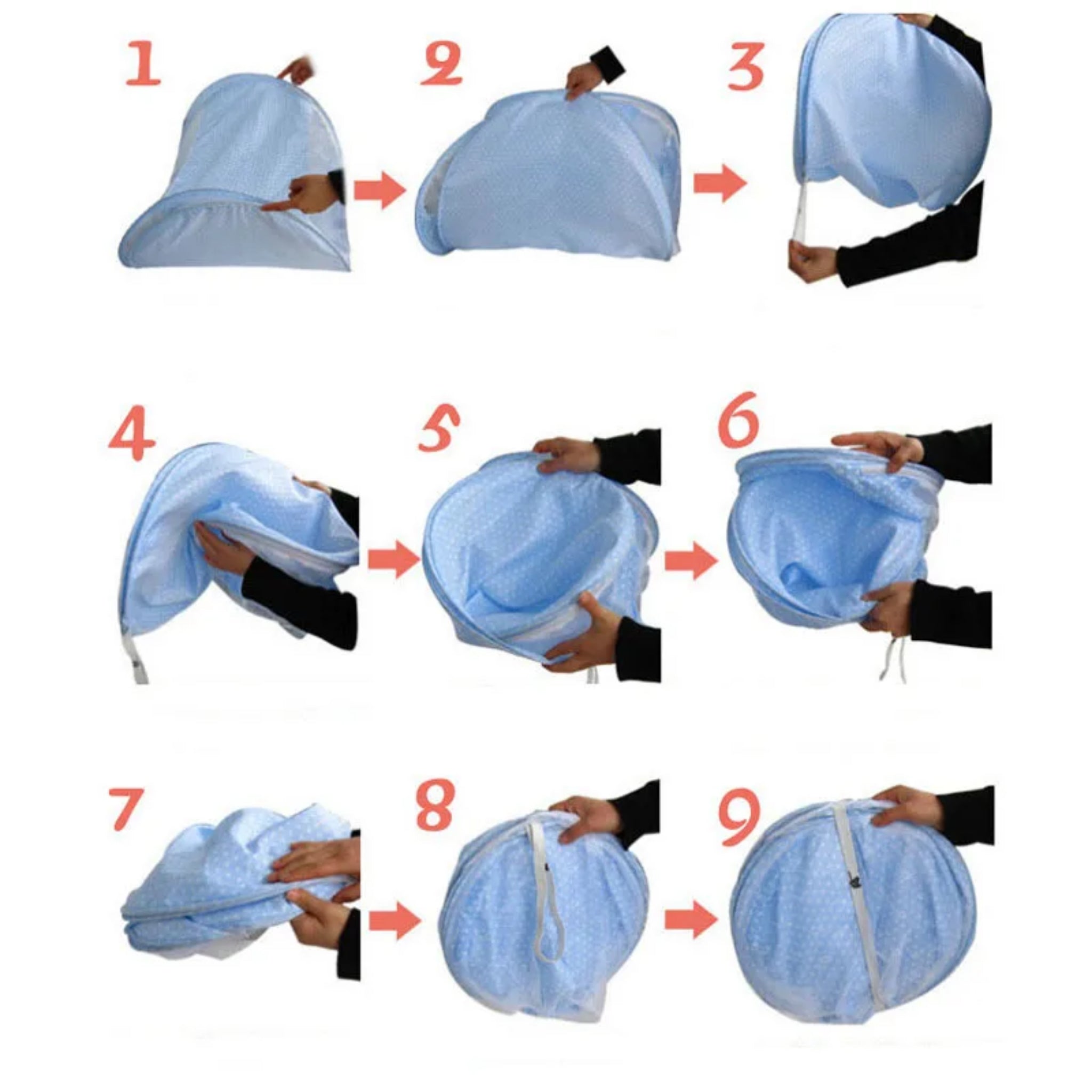 Portable Foldable Baby Mosquito Net Bed with Canopy for Newborns & Toddlers 0-3 Years