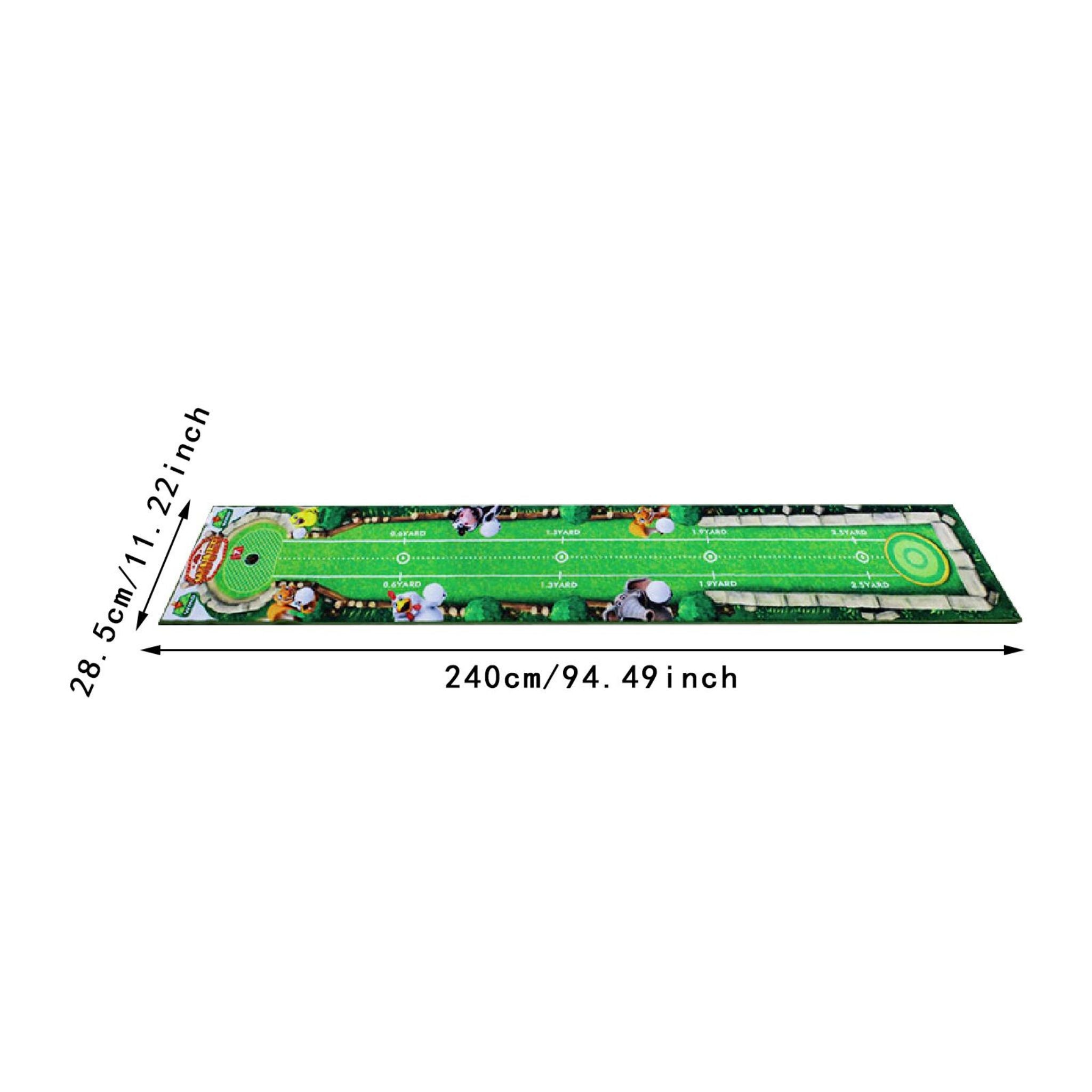 Portable Golf Putting Mat Training Aid for Indoor & Outdoor Putting Practice - Web Luxes