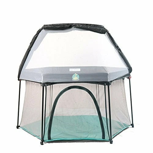Portable Mesh Canopy for Baby Playard & Playpen with Sun Shade and Mosquito Net