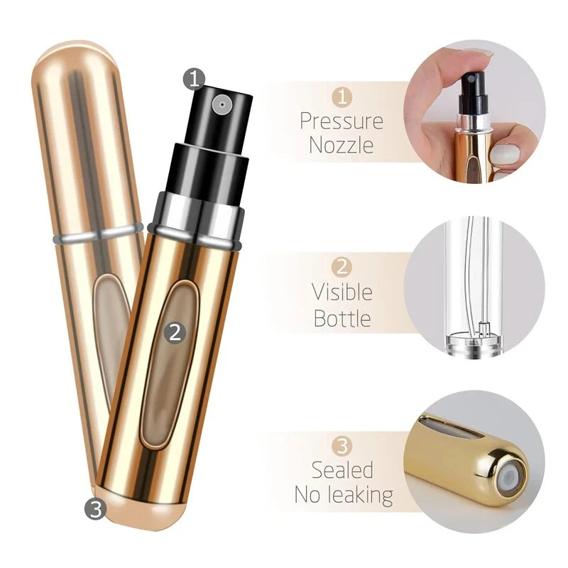 Portable Perfume Atomizer 4Pcs