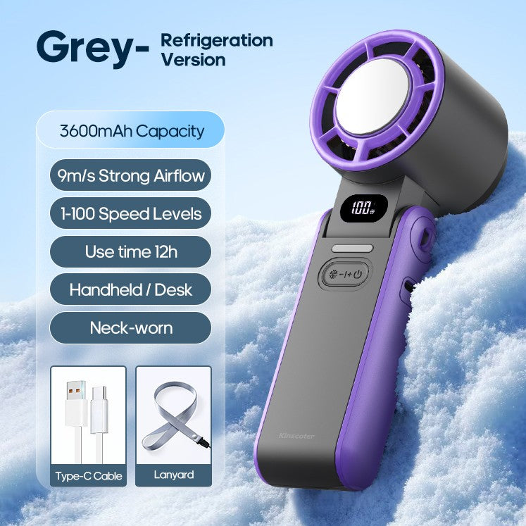 Portable Rechargeable Handheld Fan 3600mAh Turbo Cooling