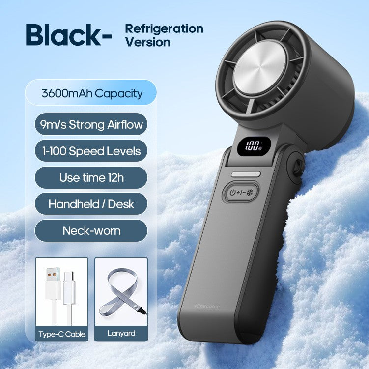 Portable Rechargeable Handheld Fan 3600mAh Turbo Cooling