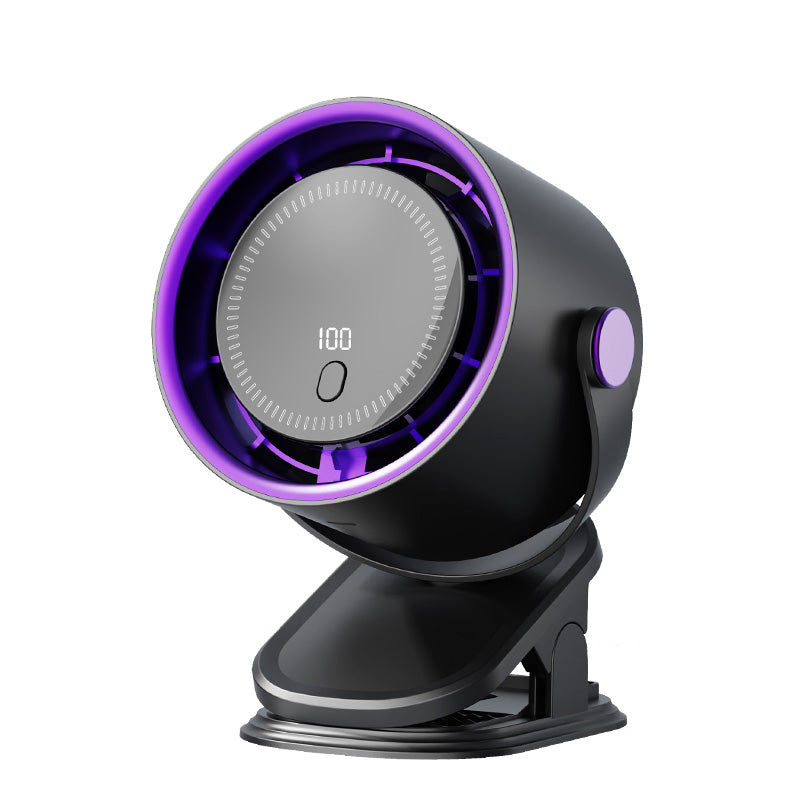 Portable Rechargeable USB Clip Fan Quiet Desktop Cooling