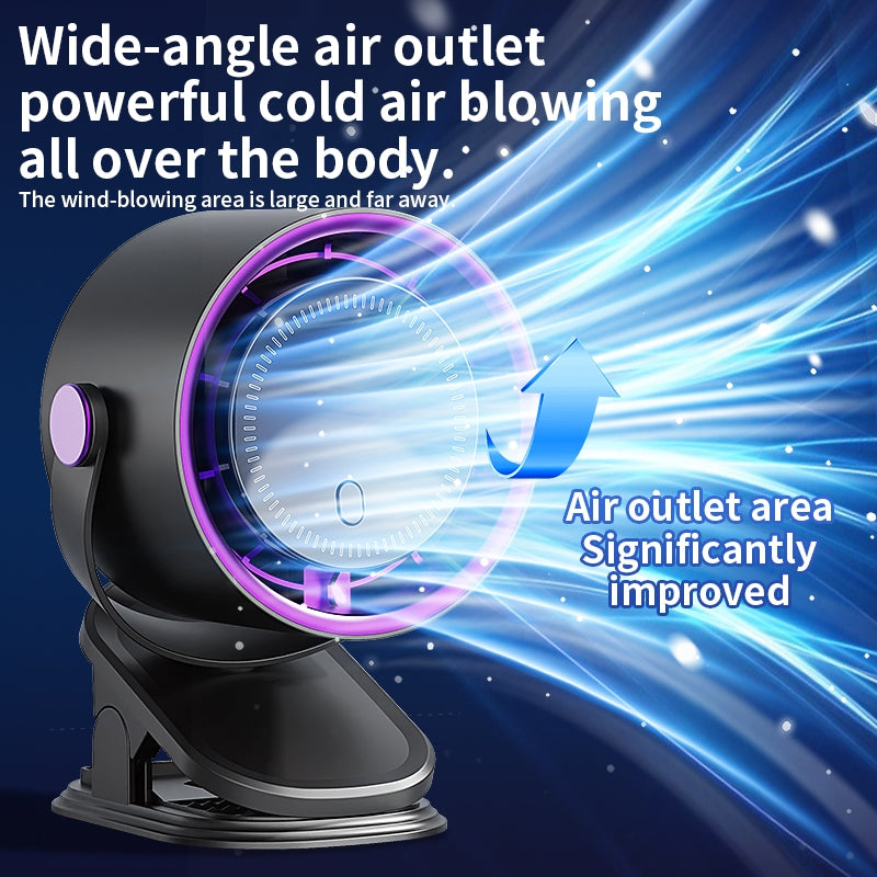 Portable Rechargeable USB Clip Fan Quiet Desktop Cooling