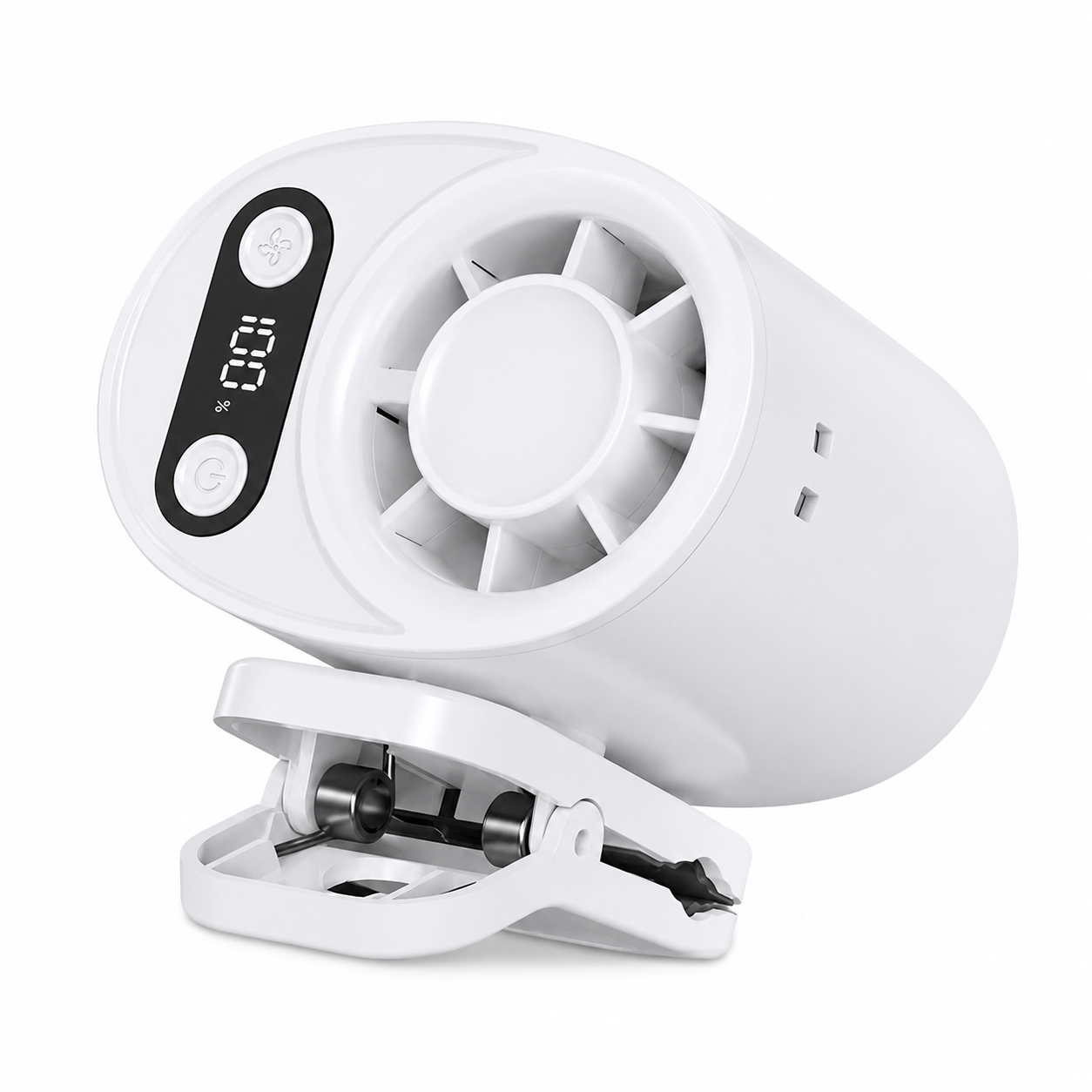 Portable Semiconductor Cooling Clip Fan USB 360° Rotation