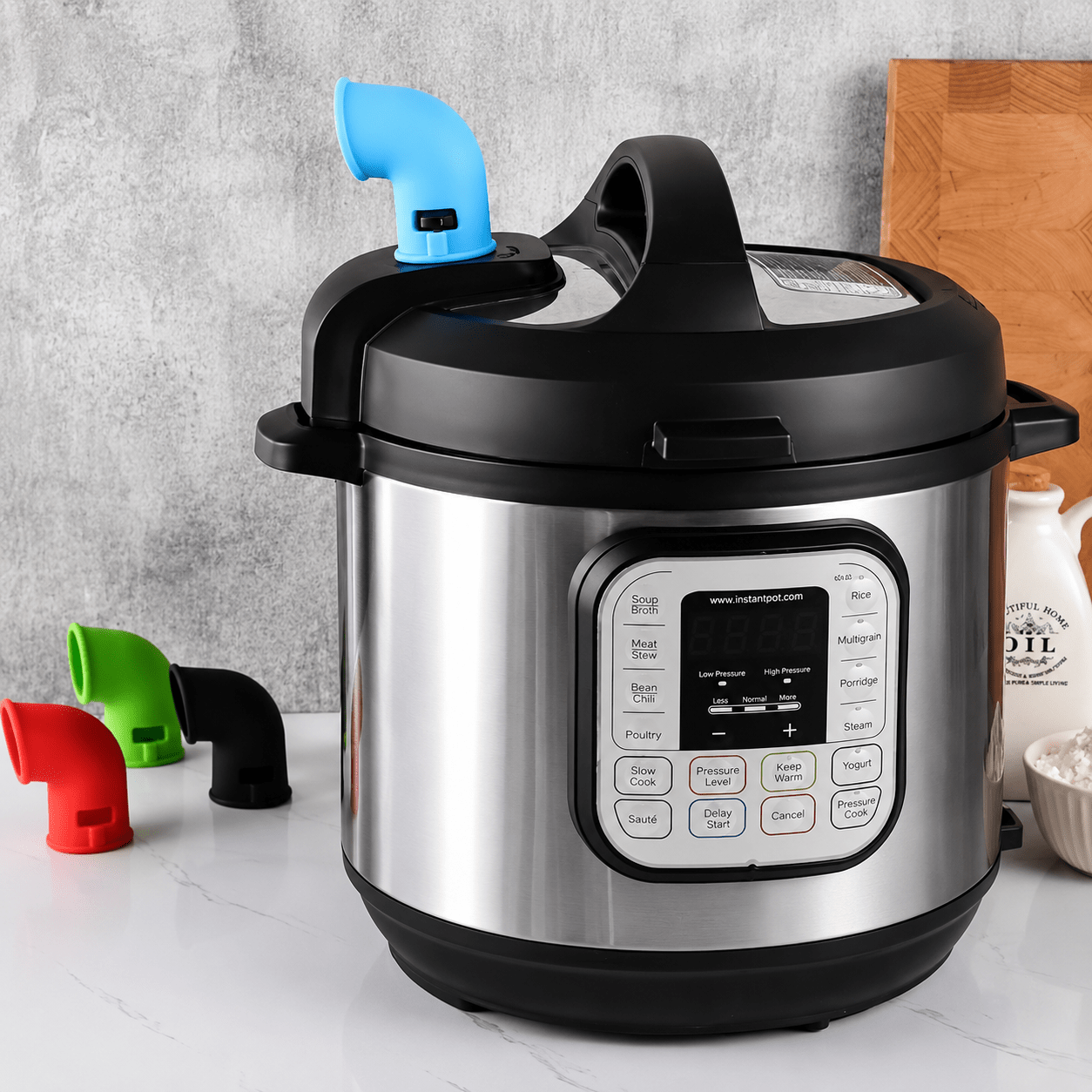 Pressure Cooker Silicone Steam Release Valve Diverter | Heat Resistant Steam Exhaust Pipe - Web Luxes