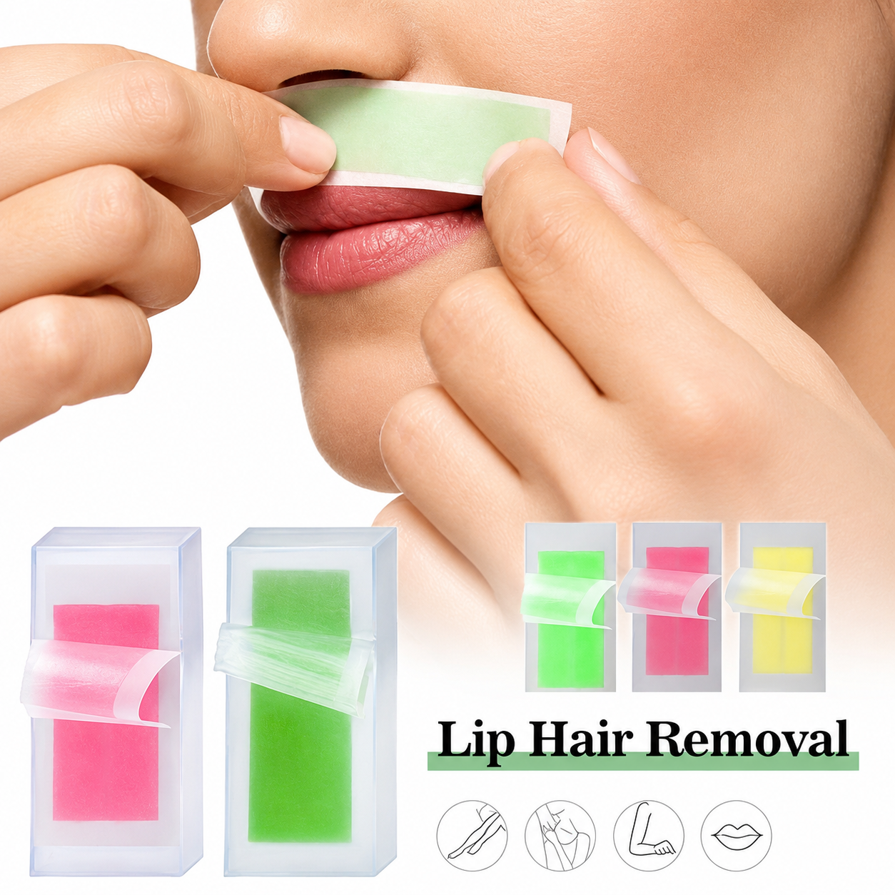Professional Cold Wax Strips | Facial & Body Hair Removal