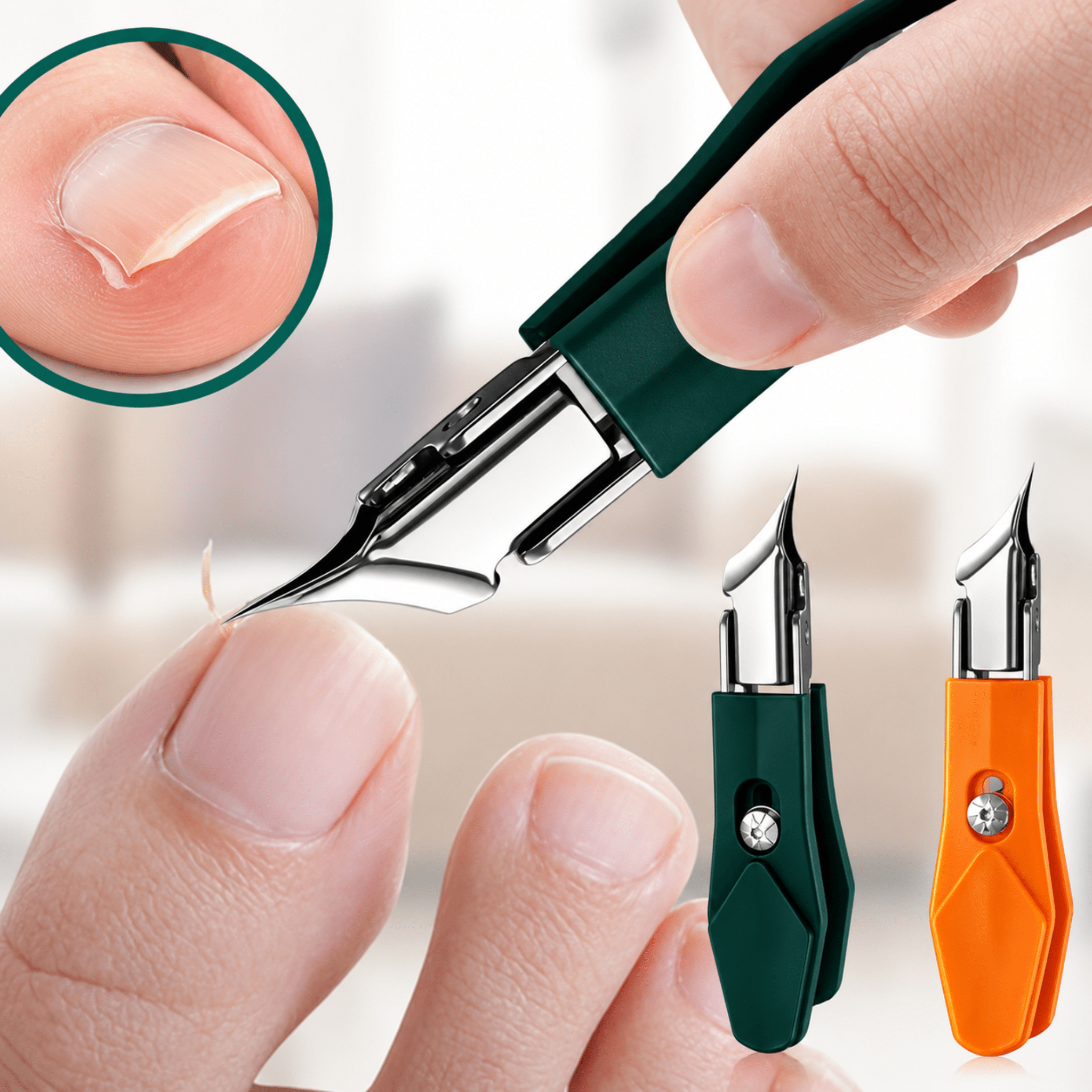 Professional Ingrown Toenail Clipper – 25° Slant Edge Stainless Steel Nail Trimmer with Wide Jaw Opening - WebLuxes Store
