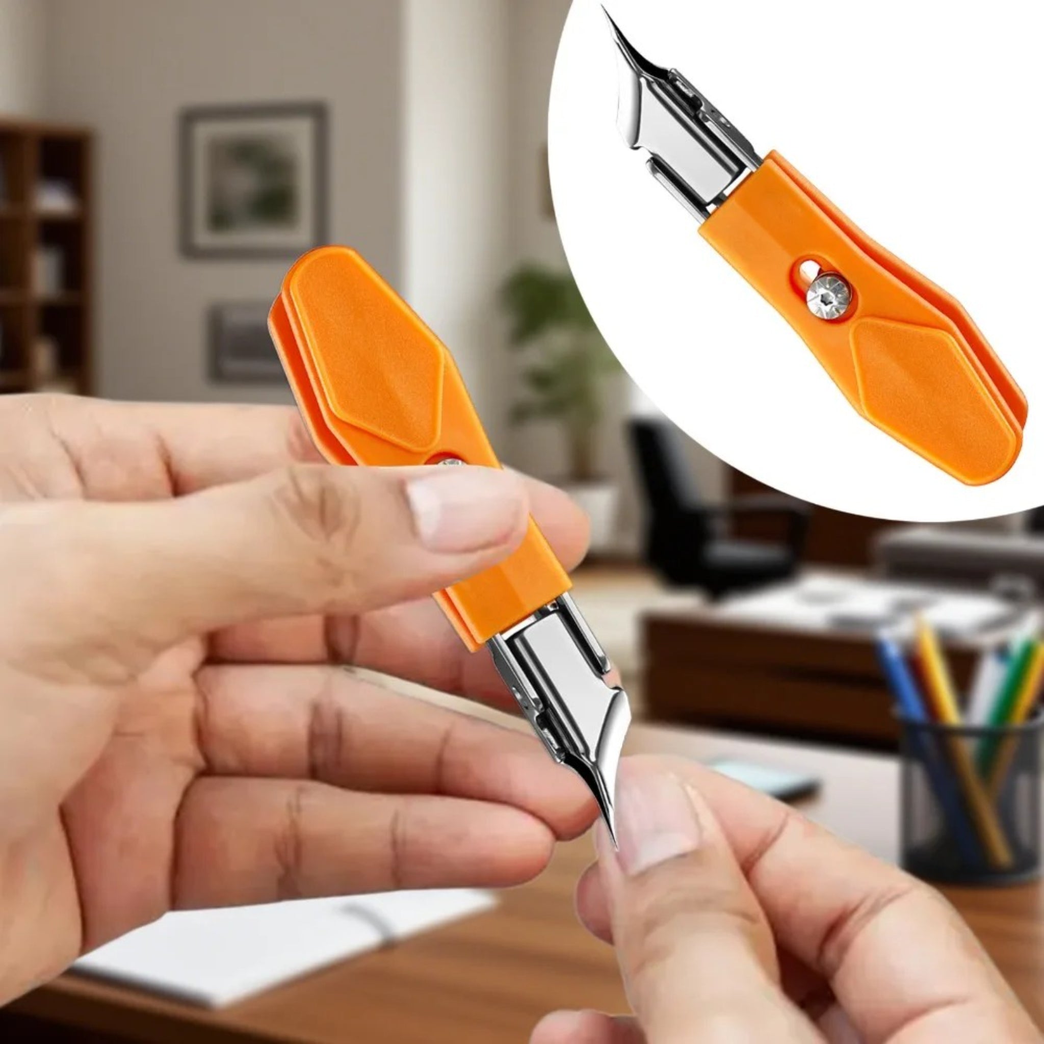 Professional Ingrown Toenail Clipper – 25° Slant Edge Stainless Steel Nail Trimmer with Wide Jaw Opening - WebLuxes Store