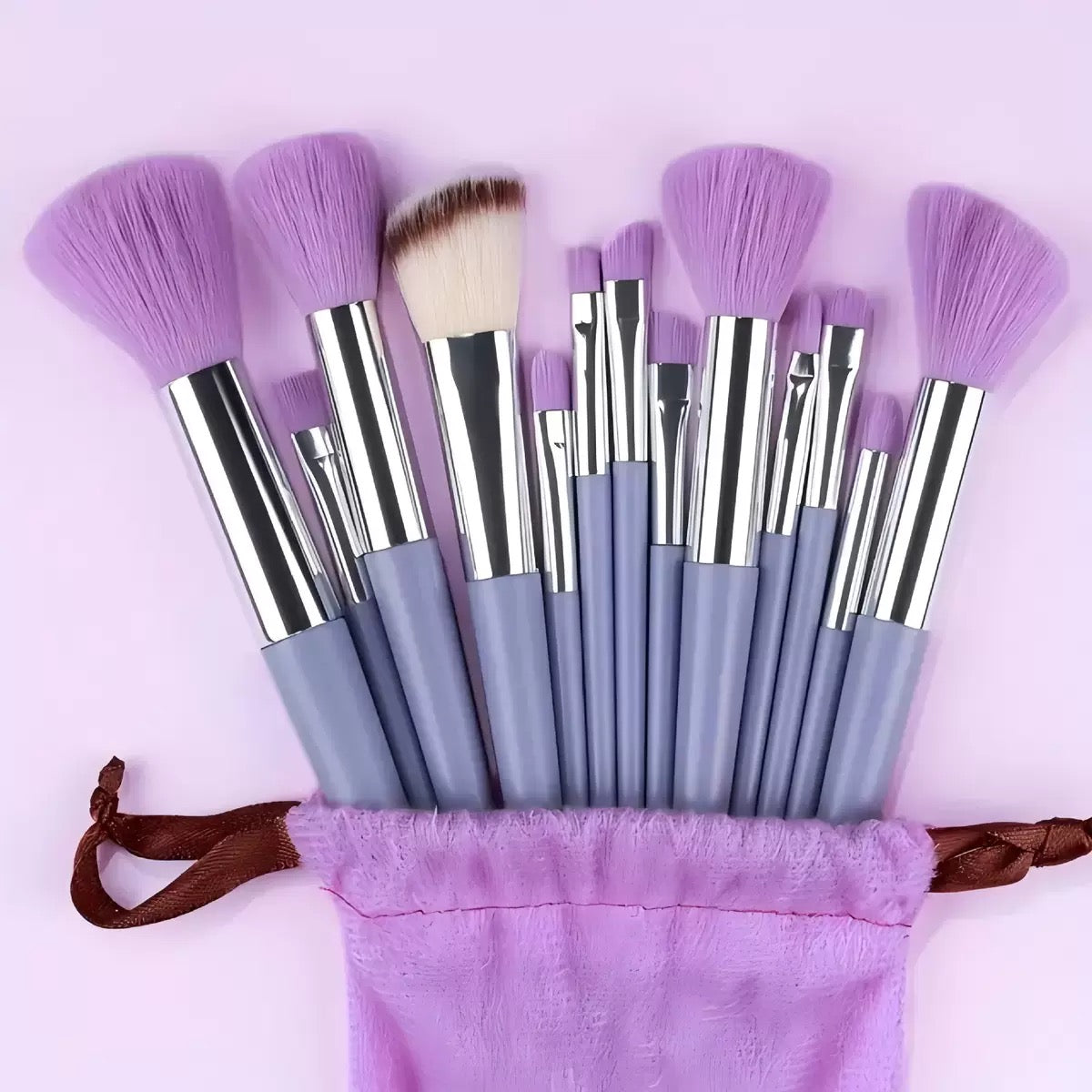 Professional Makeup Brush & Beauty Sponge Set with Powder Puffs and Spa Headband