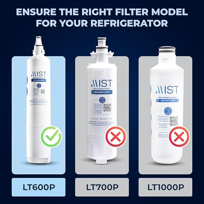 Refrigerator Water Filter Replacement Compatible with LT600P, 5231JA2006B & 9990 Models, NSF 42 Certified, 1 Pack - WebLuxes Store