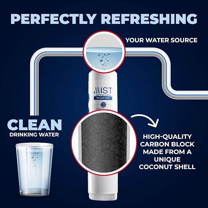 Refrigerator Water Filter Replacement Compatible with LT600P, 5231JA2006B & 9990 Models, NSF 42 Certified, 1 Pack - WebLuxes Store