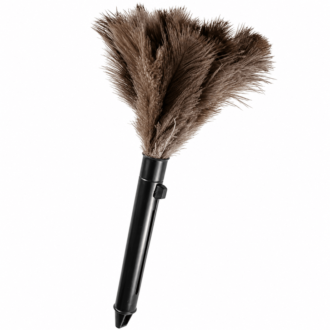 Retractable Genuine Ostrich Feather Duster | Anti-Static Reusable Cleaning Duster for Home, Office & Car - Web Luxes