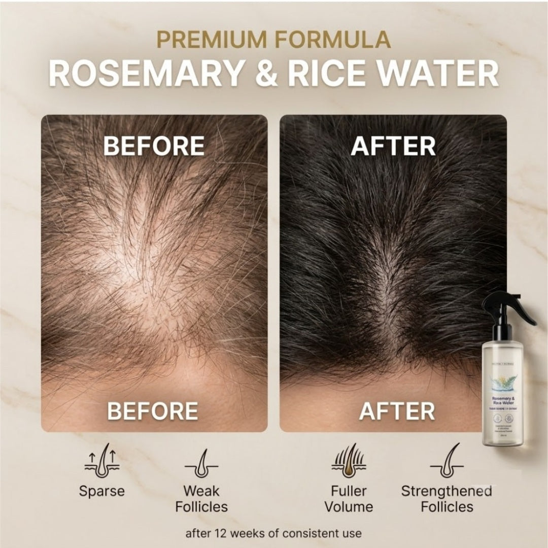 Rosemary Rice Water Hair Growth Spray Scalp Serum