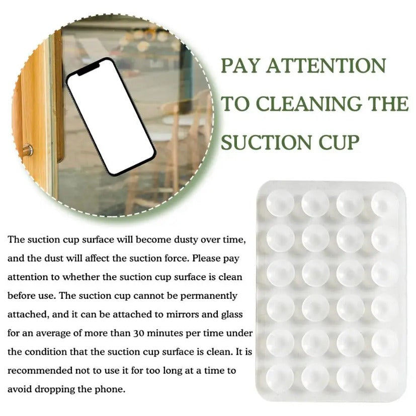 Silicone Suction Phone Holder Mat Anti Slip Wall Mount
