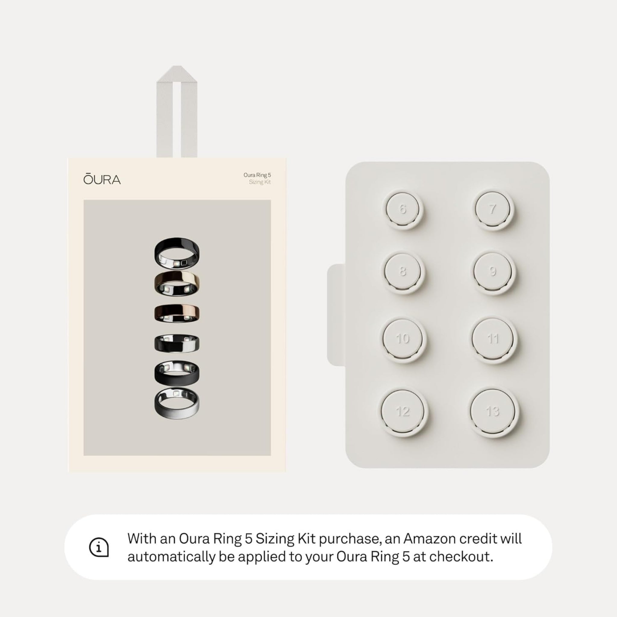 Smart Ring Sizing Kit for Health Tracking Ring - Accurate Ring Size Measurement Kit Before Purchase