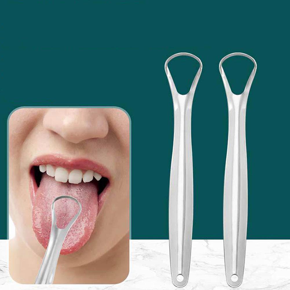Stainless Steel Tongue Scraper – Reusable Tongue Cleaner for Fresh Breath & Oral Hygiene - WebLuxes Store