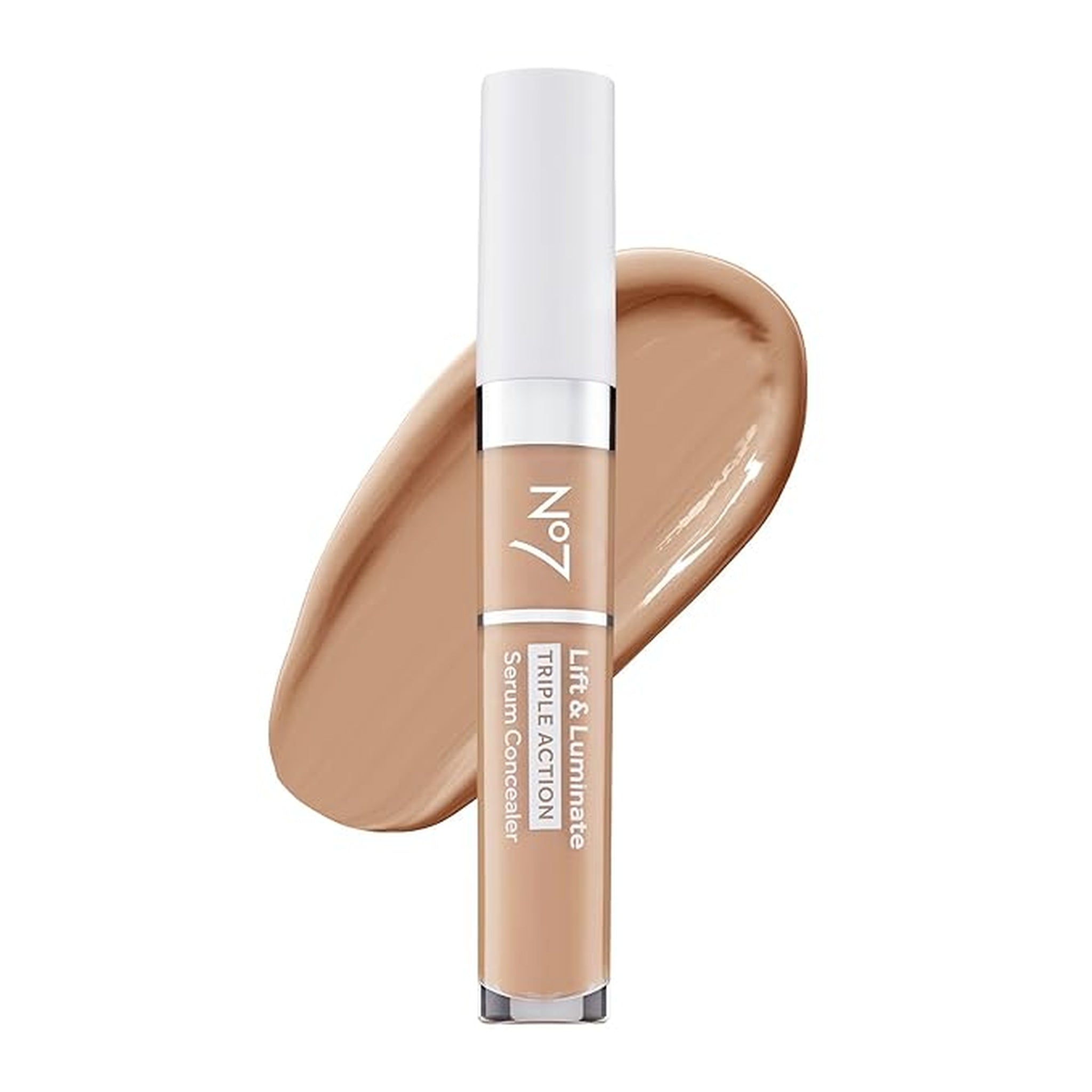 Triple Action Serum Concealer for Dark Circles & Blemishes, Anti-Aging Liquid Face Concealer, Light Medium Shade, 8ml - WebLuxes Store