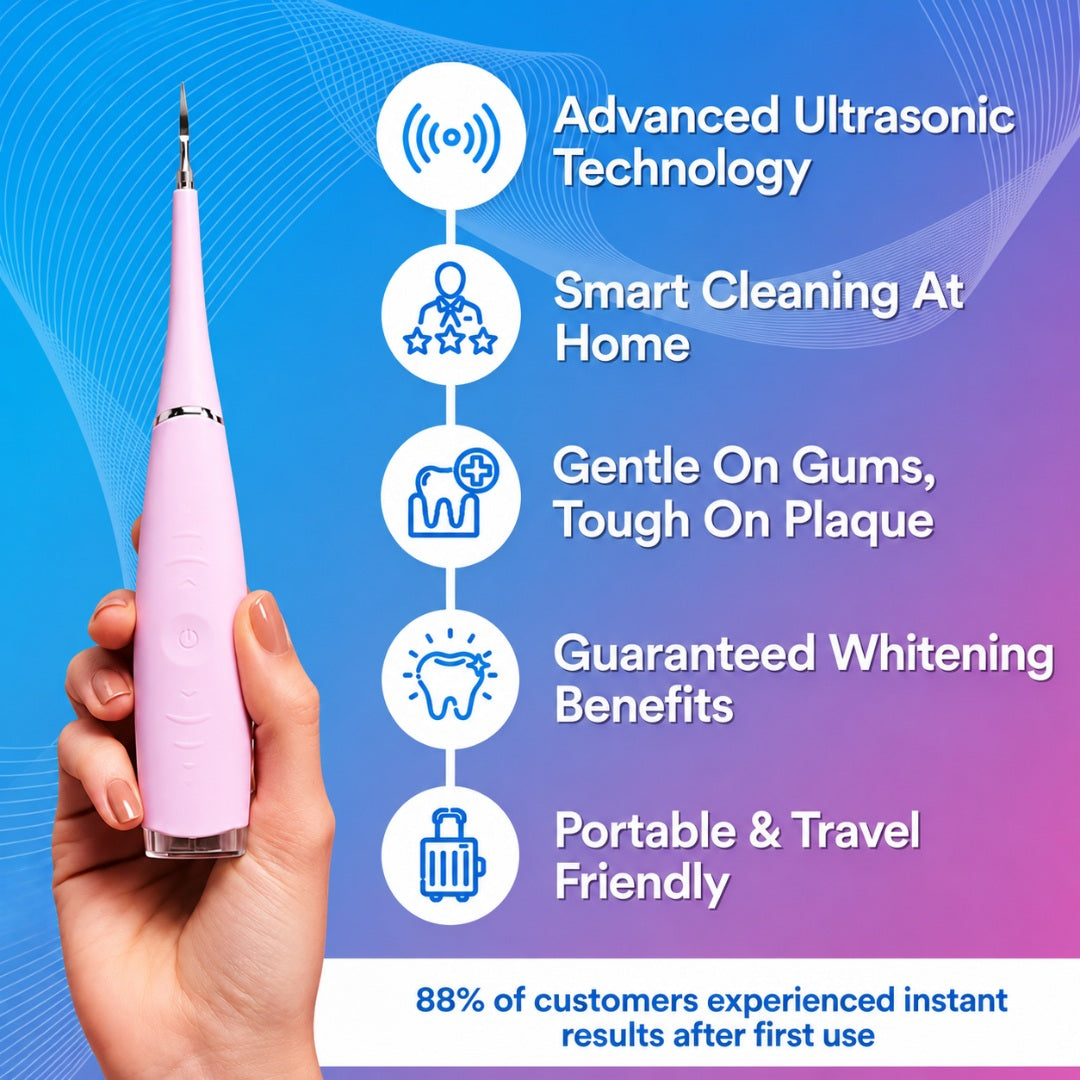 Ultrasonic Tooth Cleaner Electric Dental Hygiene Tool