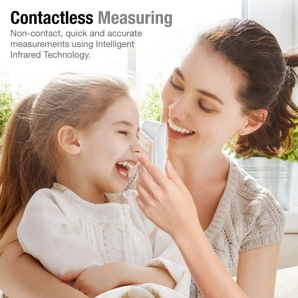 Smart Infrared Thermometer for Forehead & Ear, Digital Touchless Temperature Scanner for Adults, Babies & Kids - WebLuxes Store