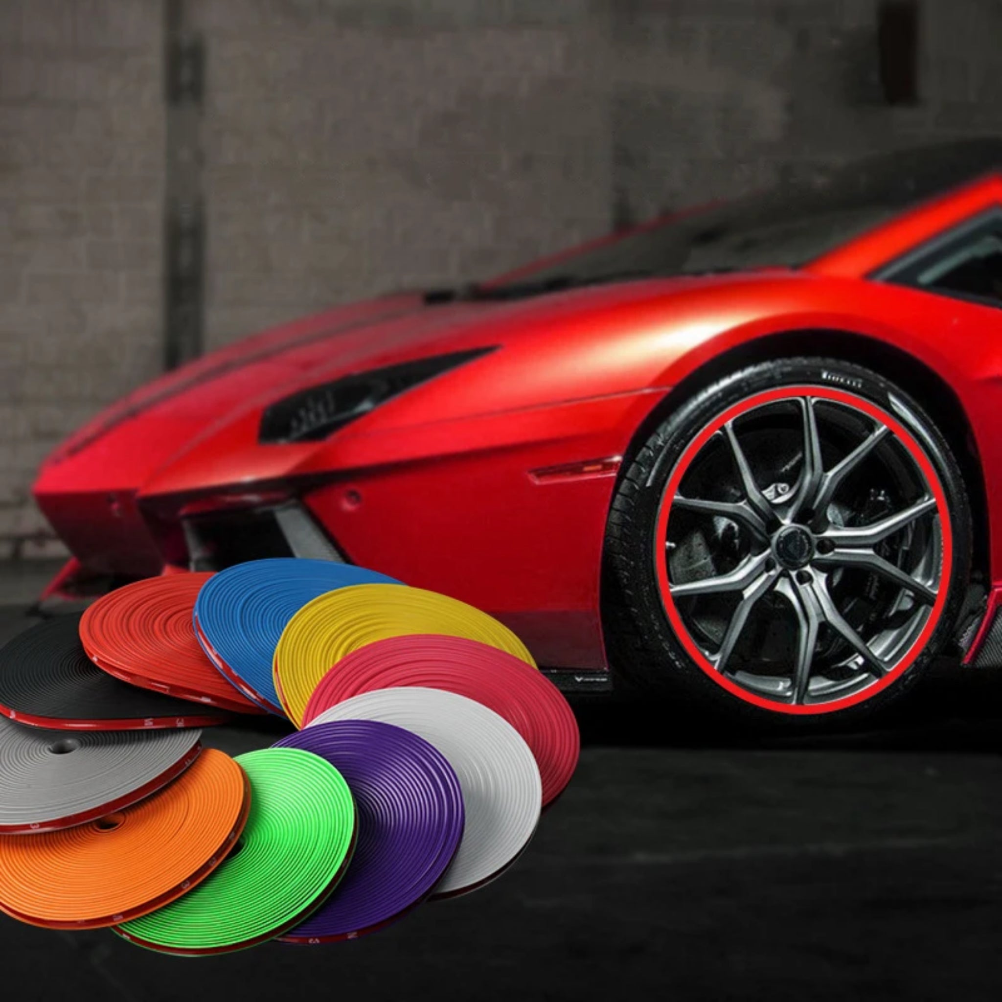 Universal Car Wheel Rim Protector Strip Edge Guard for Scratch Protection - Web Luxes