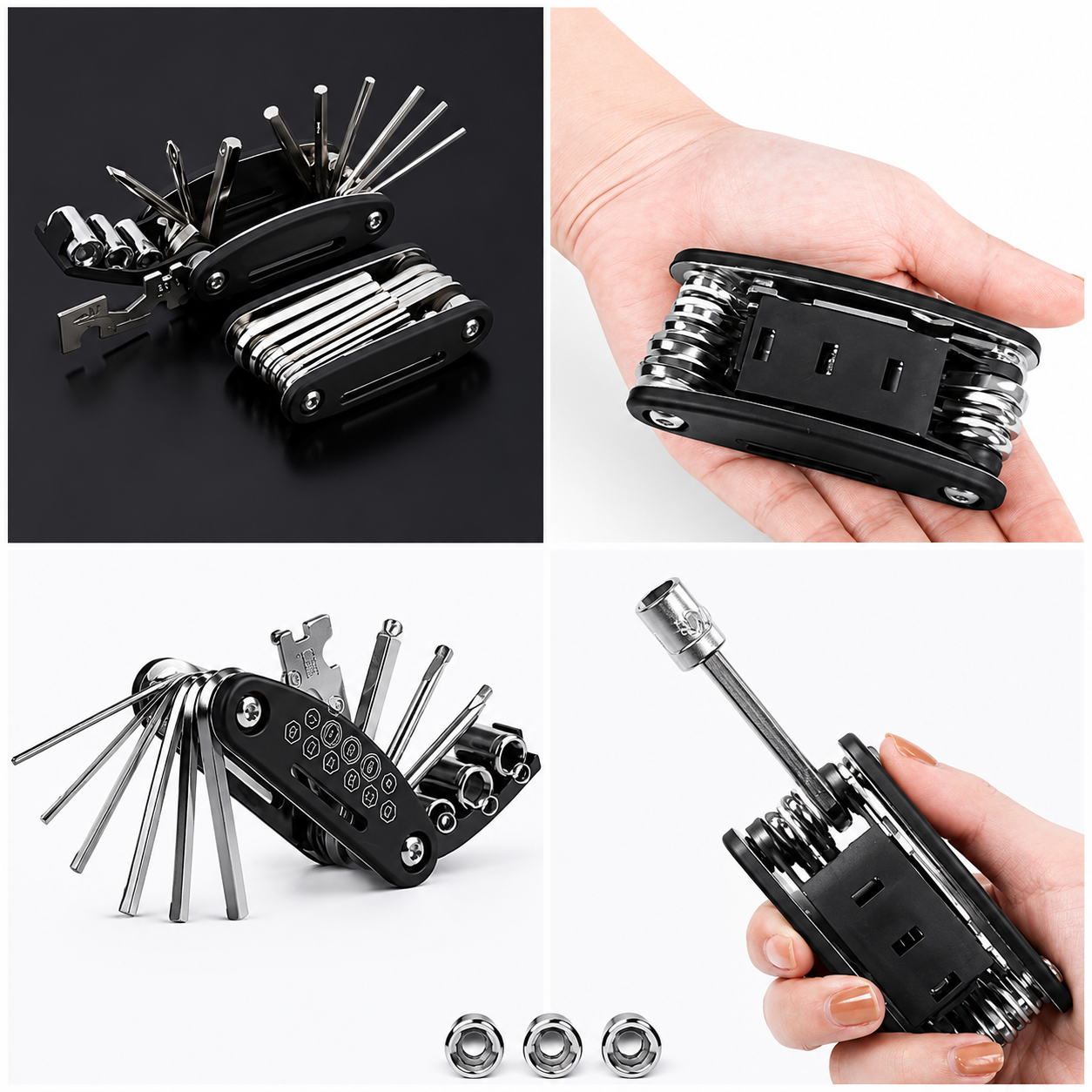 Universal Multi-Function Socket Wrench Set with Rotating Head