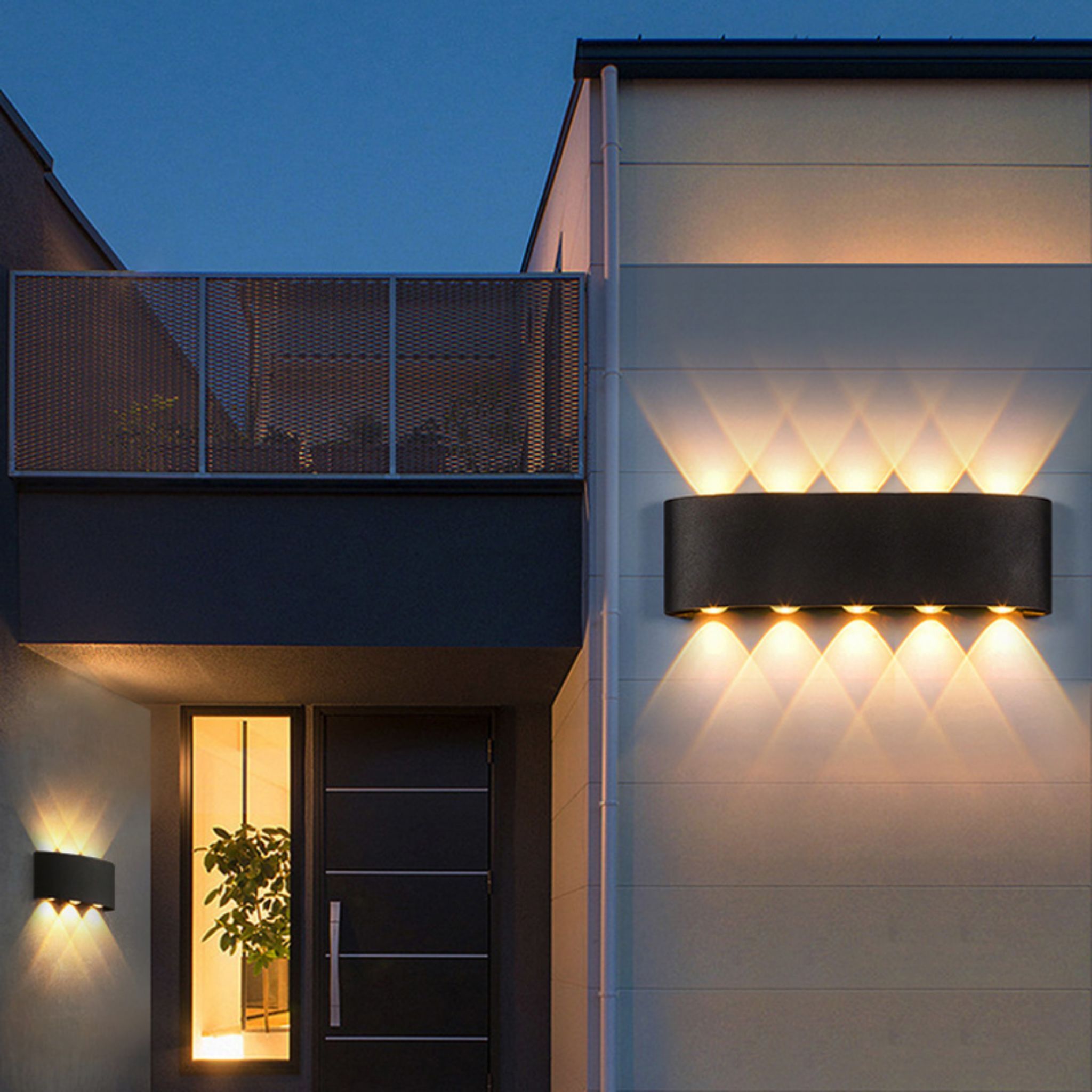 Up & Down LED Wall Lamp Waterproof Indoor Outdoor Wall Light for Bedroom & Living Room - Web Luxes
