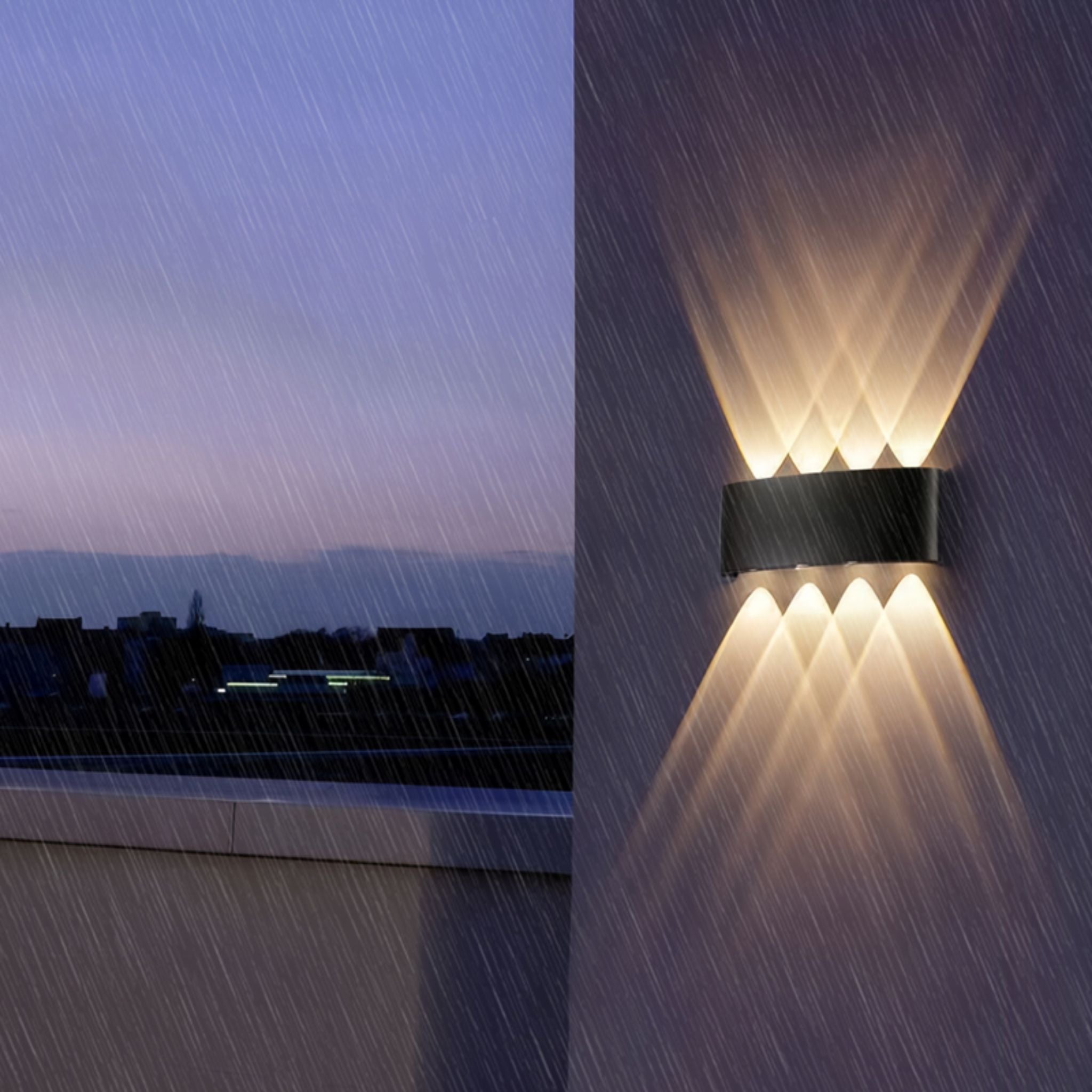 Up & Down LED Wall Lamp Waterproof Indoor Outdoor Wall Light for Bedroom & Living Room - Web Luxes