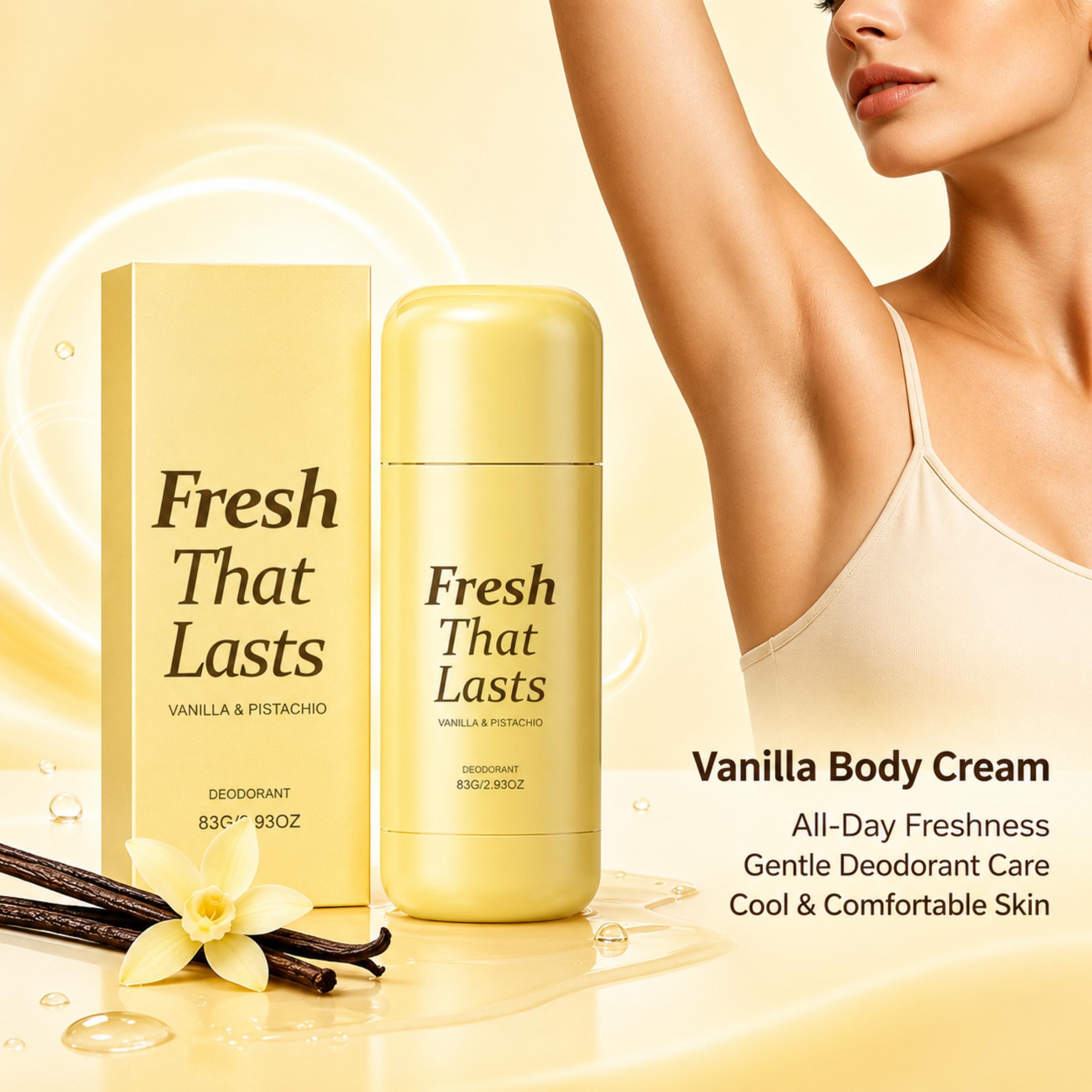 Vanilla Deodorant Stick Long Lasting Fresh Fragrance