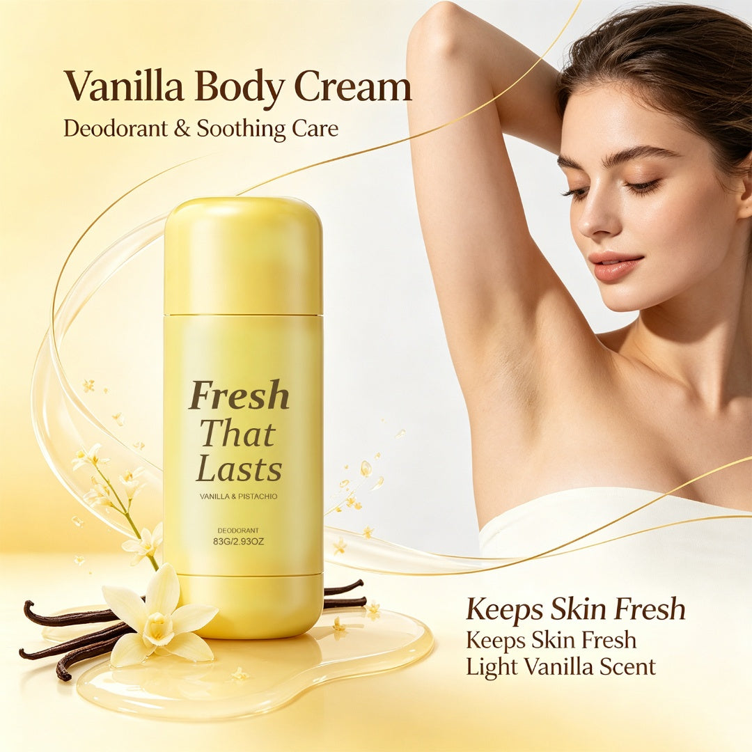 Vanilla Deodorant Stick Long Lasting Fresh Fragrance