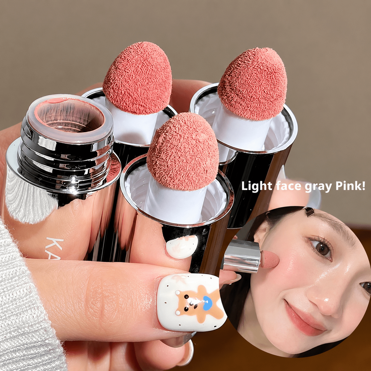 Velvet Liquid Blush with Mushroom Sponge Applicator – Matte Long-Lasting Cream Blush Tint for Natural Glow - WebLuxes Store