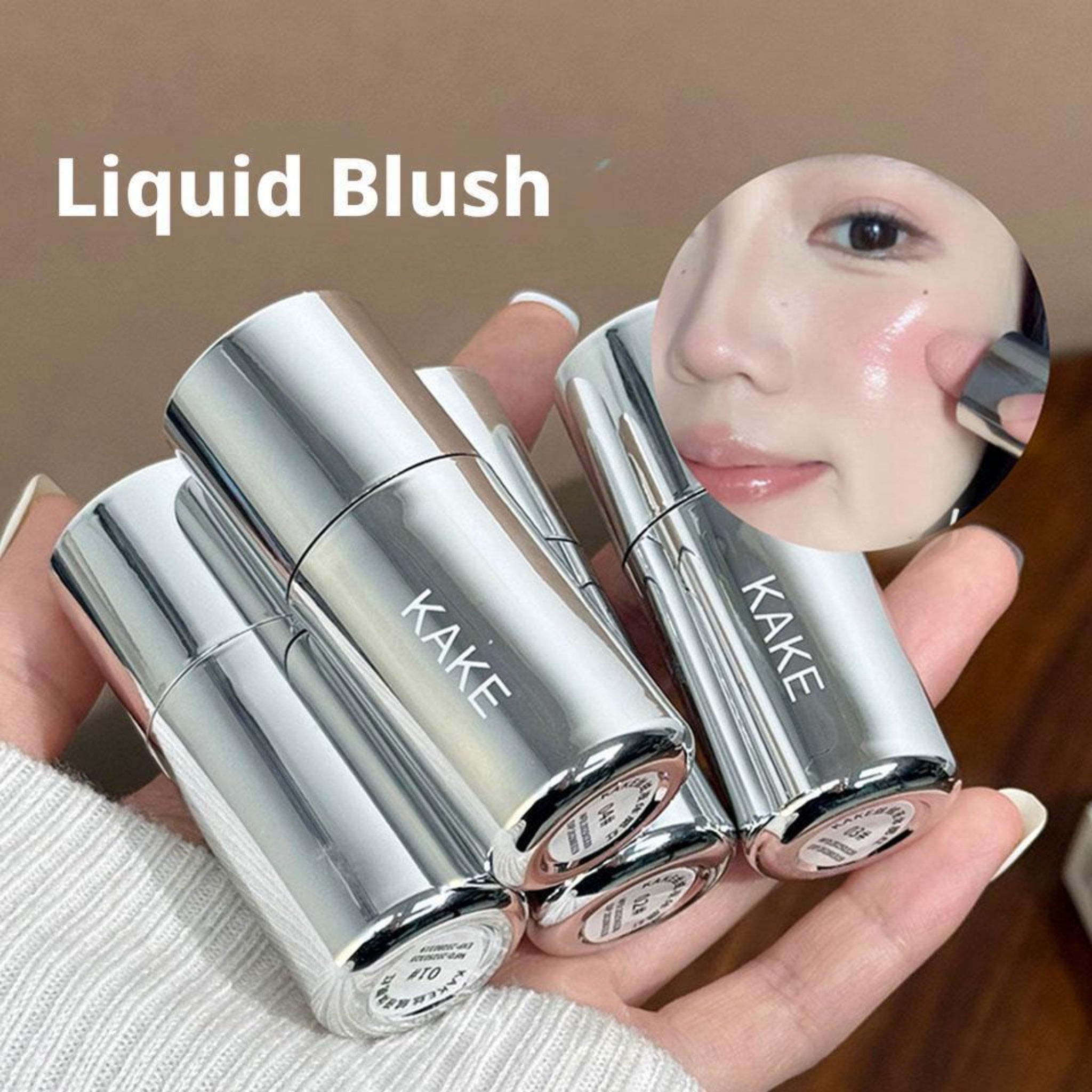 Velvet Liquid Blush with Mushroom Sponge Applicator – Matte Long-Lasting Cream Blush Tint for Natural Glow - WebLuxes Store
