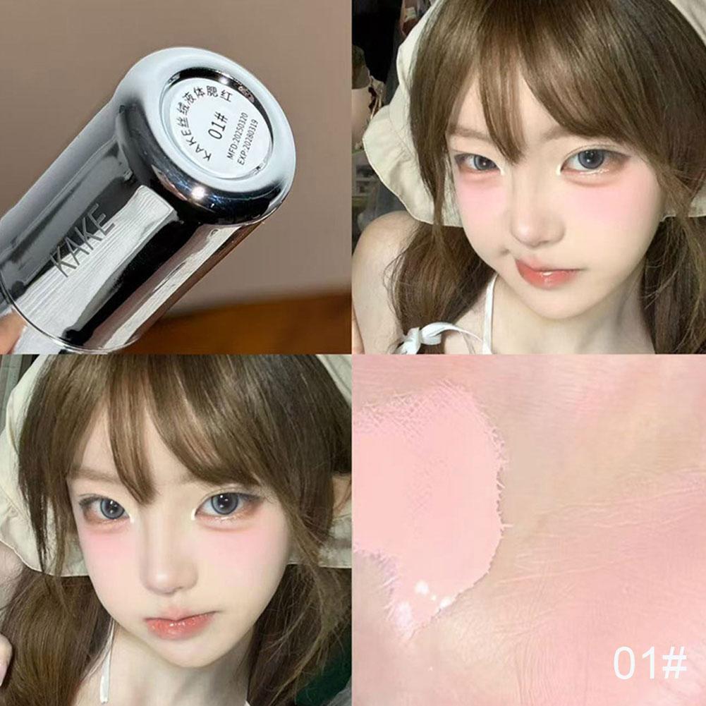 Velvet Liquid Blush with Mushroom Sponge Applicator – Matte Long-Lasting Cream Blush Tint for Natural Glow - WebLuxes Store