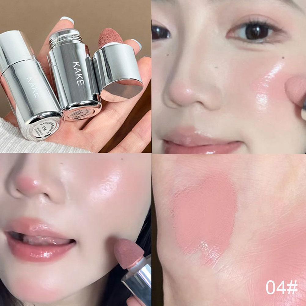 Velvet Liquid Blush with Mushroom Sponge Applicator – Matte Long-Lasting Cream Blush Tint for Natural Glow - WebLuxes Store