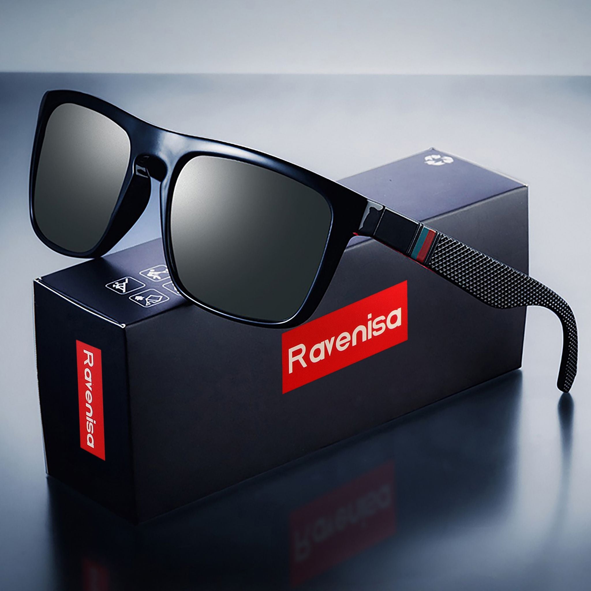 Vintage Square Polarized Sunglasses for Men & Women UV400 Retro Driving Eyewear - Web Luxes
