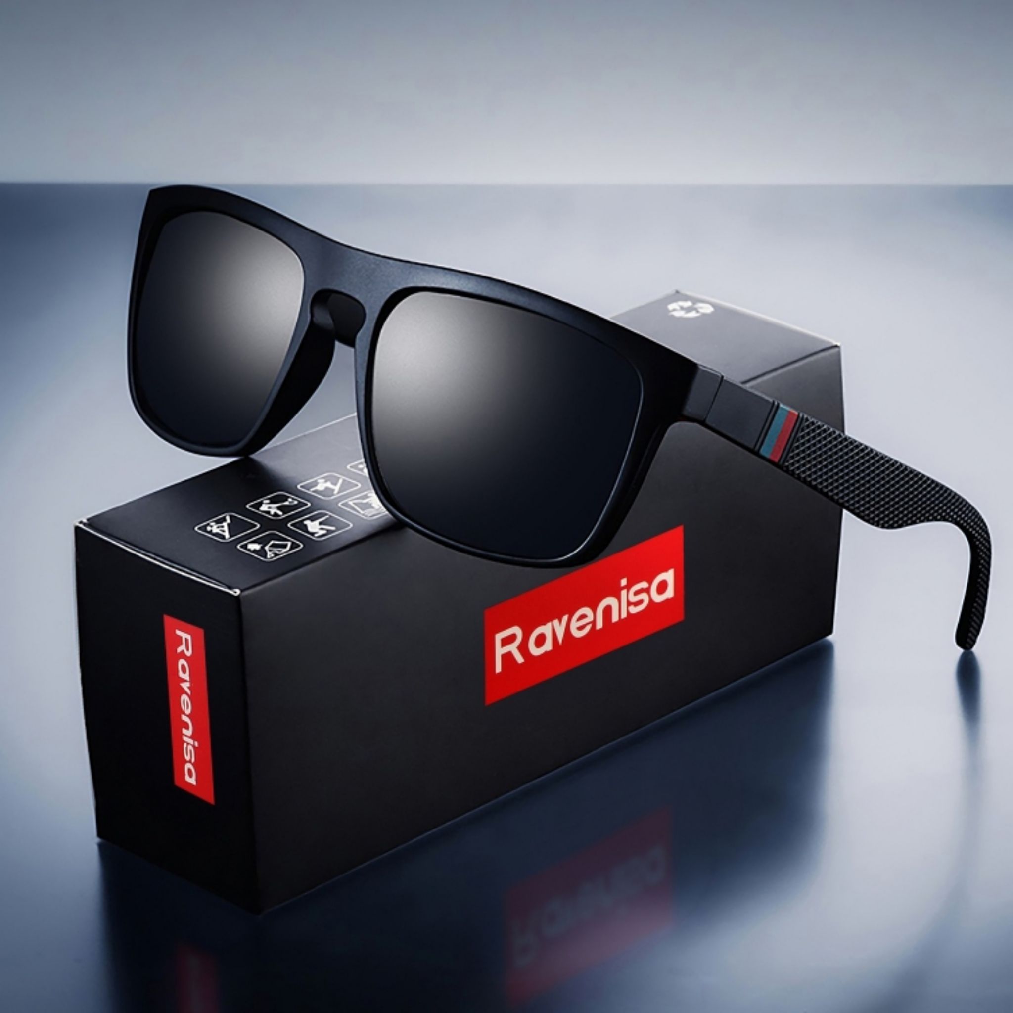 Vintage Square Polarized Sunglasses for Men & Women UV400 Retro Driving Eyewear - Web Luxes