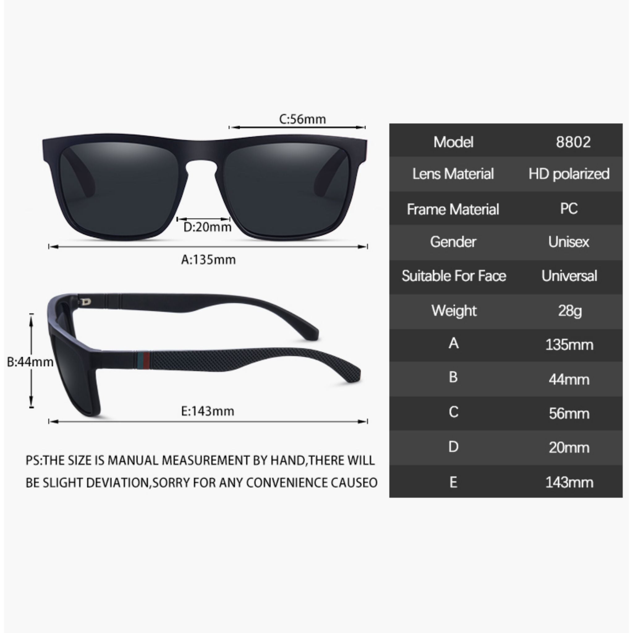 Vintage Square Polarized Sunglasses for Men & Women UV400 Retro Driving Eyewear - Web Luxes