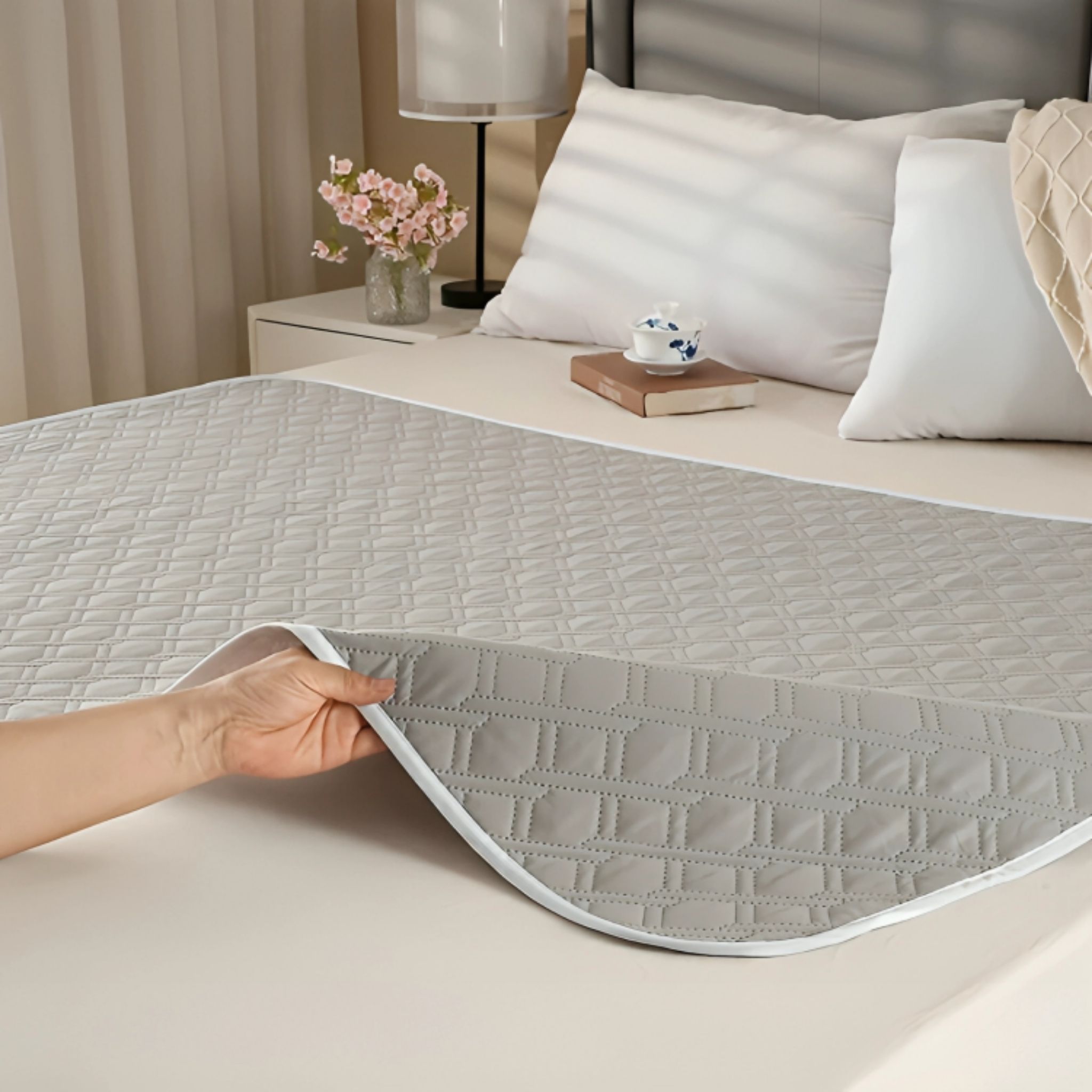 Washable Leak-Proof Reusable Bed Pad for Home Care & Pets - Web Luxes